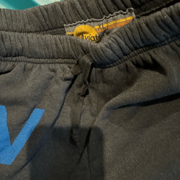 NWOT Mens Aviator Nation Sweatpants Black size XL - Picture 2 of 4